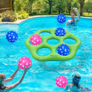 Inflatable Pool Ball Toss Game Set with 7 Balls – Family Water Fun