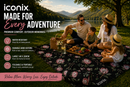 Water Resistant Picnic Blanket 148x200cm Foldable Beach Mat - Protea Beauty