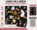Water Resistant Picnic Blanket 148x200cm Foldable Beach Mat - Protea Beauty
