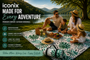 Water Resistant Picnic Blanket 148x200cm Foldable Beach Mat - Tropical Jungle