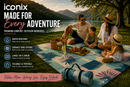 Water Resistant Picnic Blanket 148x200cm Foldable Beach Mat - Urban Jungle