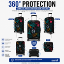 Printed Luggage Protector Cover - World Passport Stamps