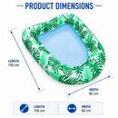 Inflatable Mesh Pool Float Lounger – Green Leaf