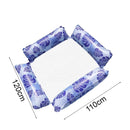 Inflatable Pool Float Lounging Hammock - Blue Leaf