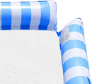Inflatable Pool Float Lounging Hammock - Sky Blue Stripe