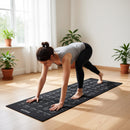 70-Position Instruction PVC Yoga Mat - Black