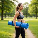 70-Position Instruction TPE Yoga Mat - Blue