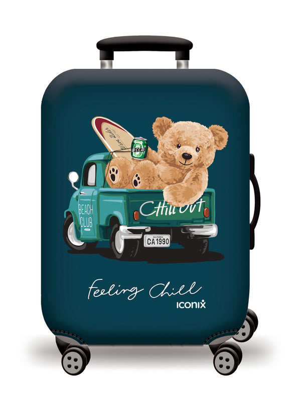 Printed Luggage Protector - Just Chill