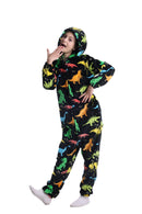 Kids Multi-Colour Dinosaur Onesie with Zip