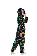Kids Multi-Colour Dinosaur Onesie with Zip