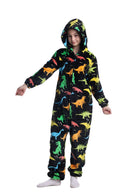 Kids Multi-Colour Dinosaur Onesie with Zip