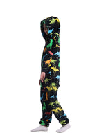Kids Multi-Colour Dinosaur Onesie with Zip