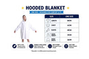 Kids Plush Oversized Blanket Hoodie with Sleeves – Colourful Dino