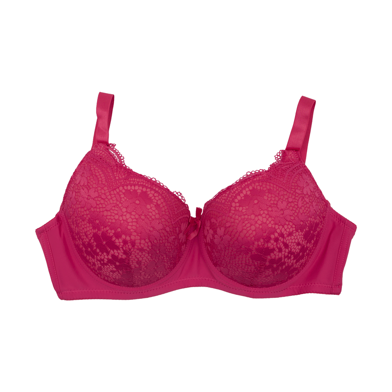 Pack of 6 Colour Wired Lace Bra's - 3903