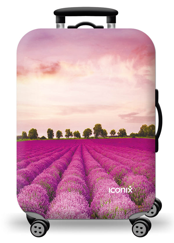 Printed Luggage Protector - Lavender Fields