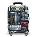 Printed Luggage Protector Cover - Retro Sounds