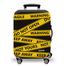 Printed Luggage Protector Cover - Warning Do Not Open
