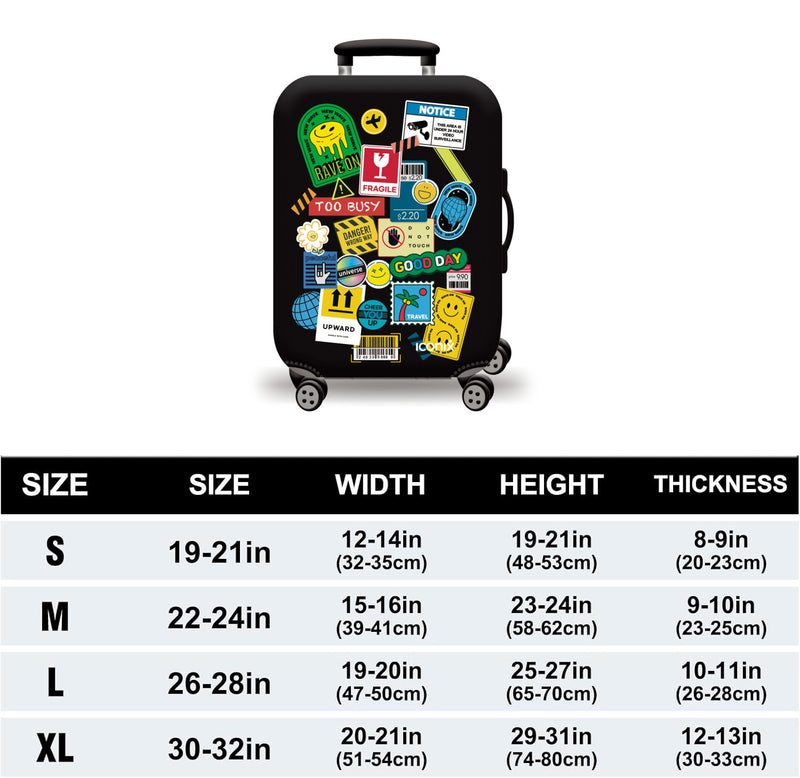 Printed Luggage Protector - Marks of Memories