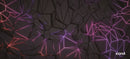 Neon Fractures Full Desk XL Coverage Gaming and Office Mouse Pad