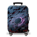 Printed Luggage Protector Cover - Neon Vault