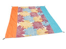 Water Resistant Picnic and Beach Throw/Mat (210×200cm) - Colourful Sunflower Mandala