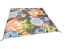 Water Resistant Picnic and Beach Throw/Mat (210×200cm) - Floral Protea