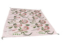 Water Resistant Picnic and Beach Throw/Mat (210×200cm) - Pink Protea