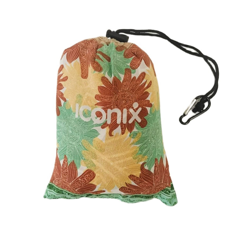 Water Resistant Picnic and Beach Throw/Mat (210×200cm) - Sunflower Mandala