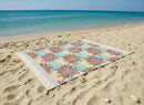 Water Resistant Picnic and Beach Throw/Mat (210×200cm) - Sunflower Mandala