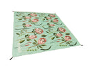 Water Resistant Picnic and Beach Throw/Mat (210×200cm) - Teal Protea