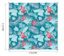 Water Resistant Picnic and Beach Throw/Mat (210×200cm) - Tropical Flamingo