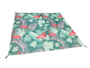 Water Resistant Picnic and Beach Throw/Mat (210×200cm) - Tropical Flamingo