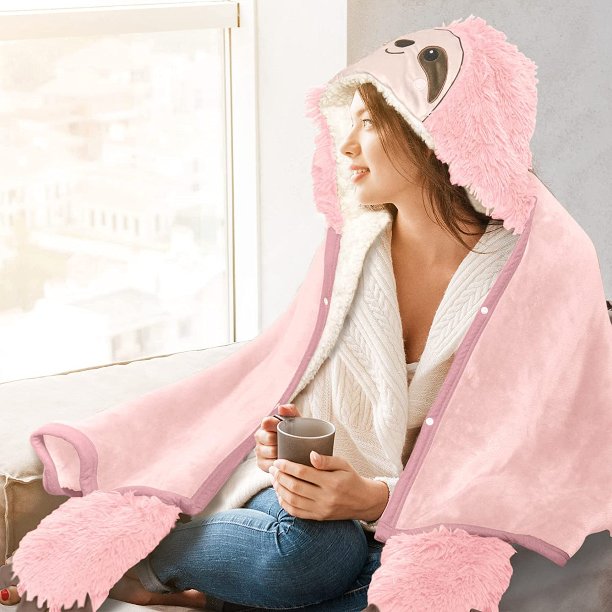 Pink Hooded Blanket Unicorn Hooded Blanket – Keep Cosy