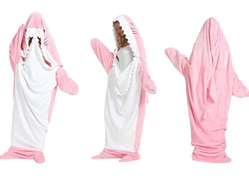 Kids Fluffy Shark Sleeping Bag