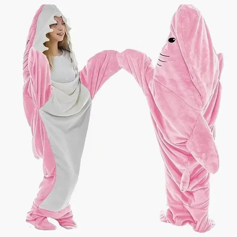 Kids Fluffy Shark Sleeping Bag