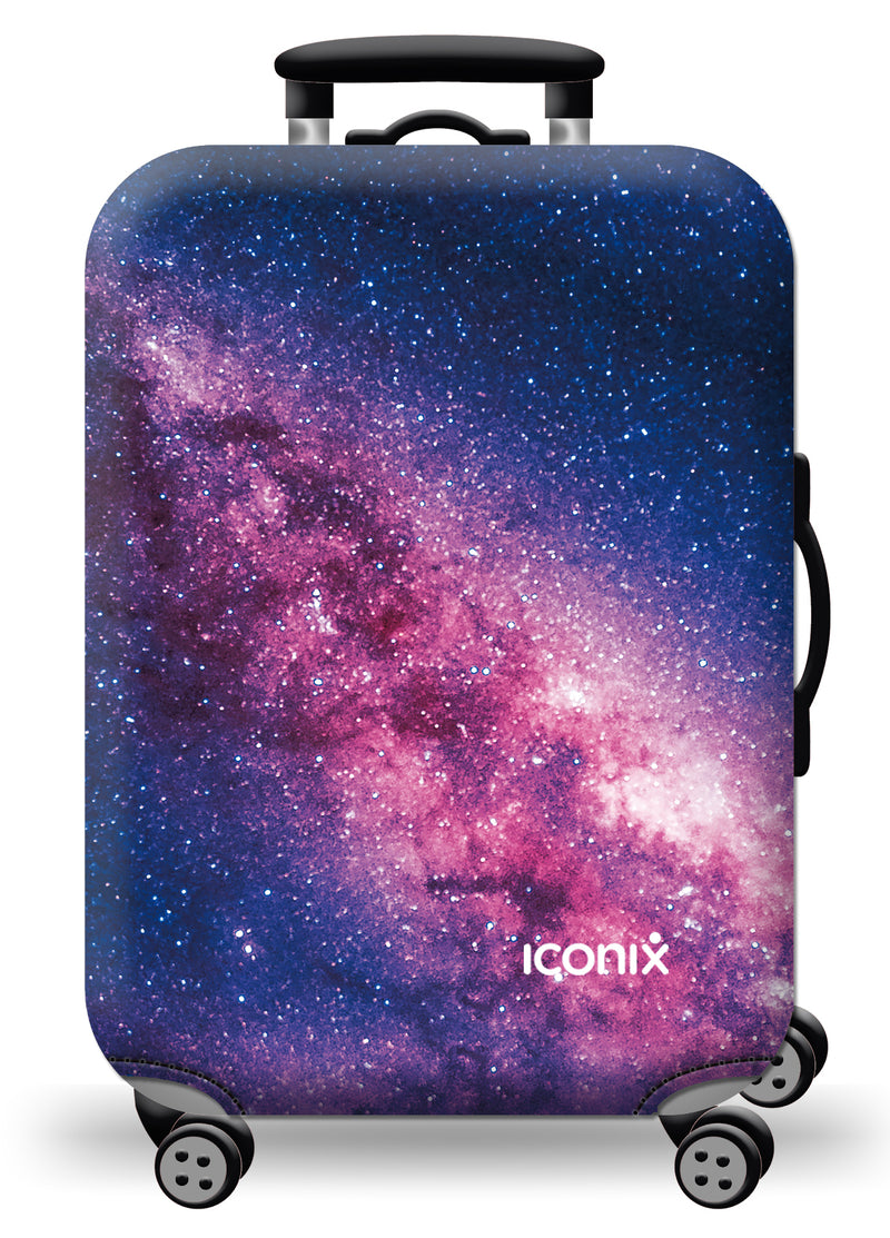 Printed Luggage Protector - Purple Milky Way