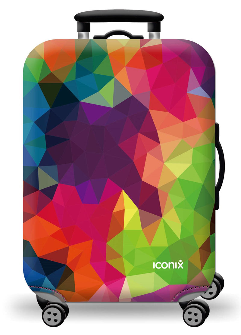 Printed Luggage Protector - Rainbow Prism