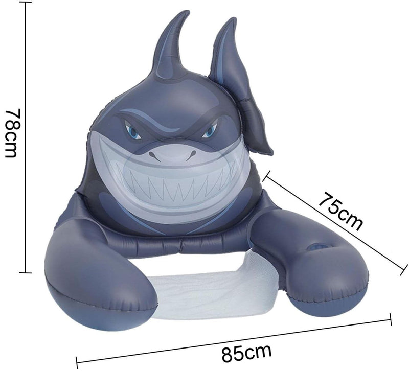 Happy Shark Inflatable Pool Float and Lounger