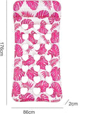 Single Leaf Pool Float – Extra Wide Inflatable Lounger - Pink Leaf