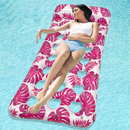 Single Leaf Pool Float – Extra Wide Inflatable Lounger - Pink Leaf