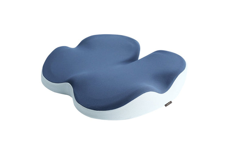 Contoured Memory Foam Office Chair Sitting Cushion - Blue