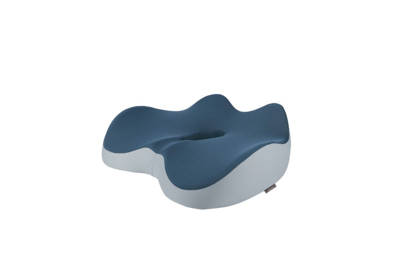 Contoured XL Memory Foam Office Chair Sitting Cushion - Blue