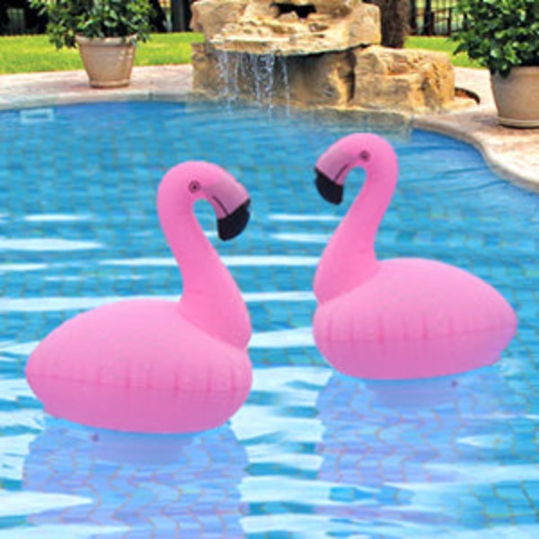Solar LED Inflatable Flamingo Chlorine Floater