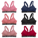 Pack of 6 Colour Wireless Sports Bra's - 8927(32B/40B/36C/38C/42C/40D)