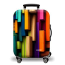 Printed Luggage Protector Cover - Stacked Dimensions