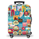 Printed Luggage Protector - Stamps of Travel