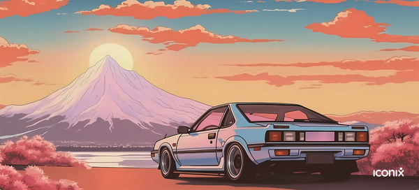 Sunset Mountain Drive Full Desk XL Coverage Gaming and Office Mouse Pad