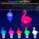 Solar LED Inflatable Swan Chlorine Floater