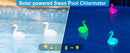 Solar LED Inflatable Swan Chlorine Floater