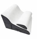 2-Piece Curved Bed Wedge Pillow with Headrest for Back Support